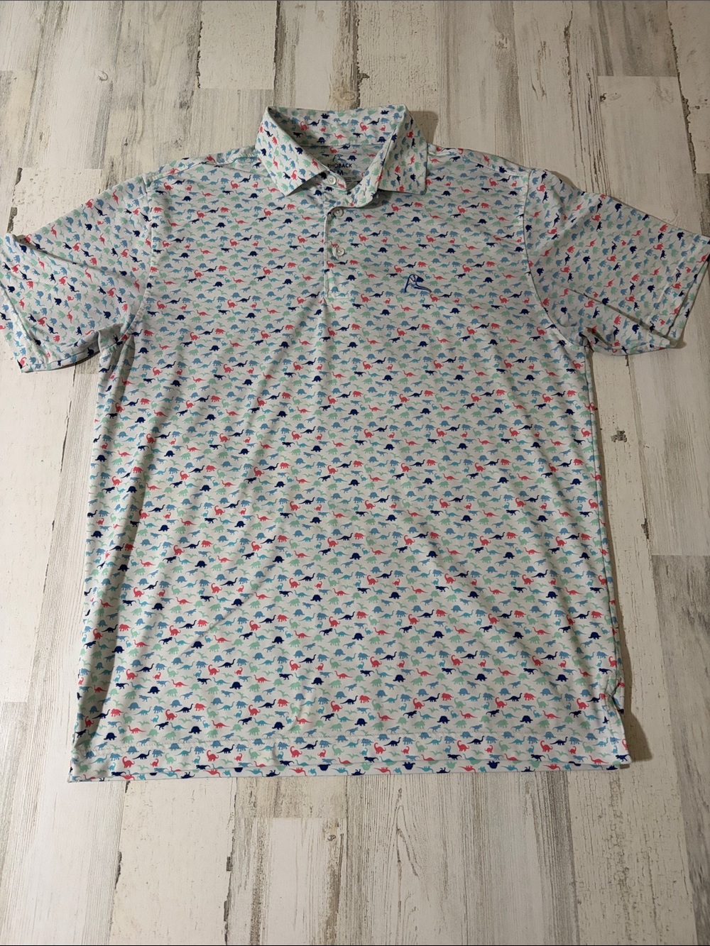 Rhoback Jurassic Dinosaur Polo Size Medium